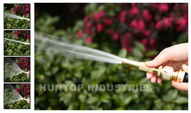 brass garden hose spray nozzle